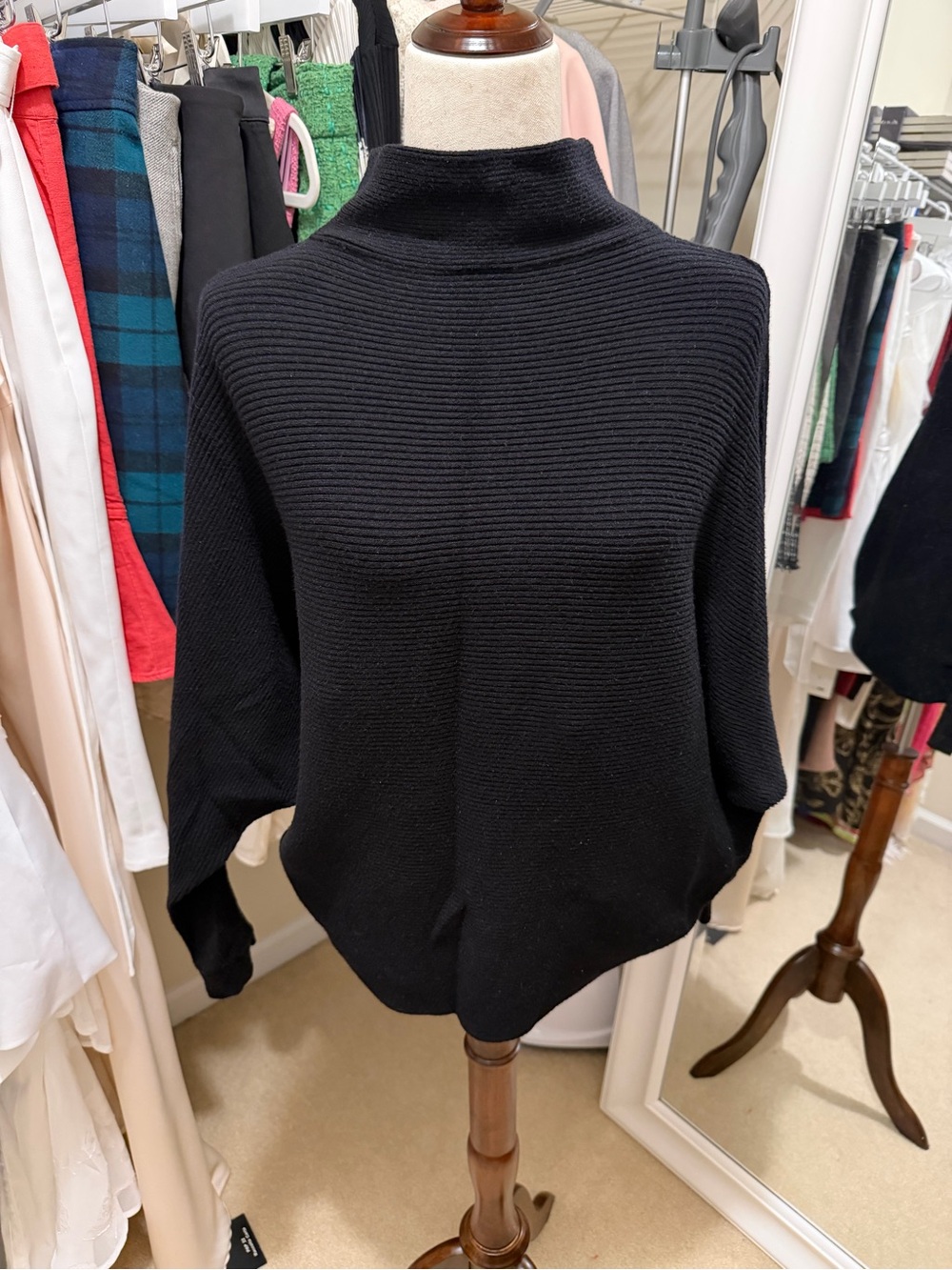 Philosophy Republic Clothing Ribbed Dolman Sweater – Black – XL